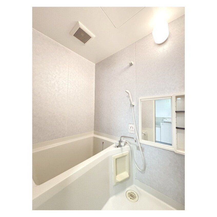 便利な洗面鏡や収納棚付き☆ ルミエールＡ棟