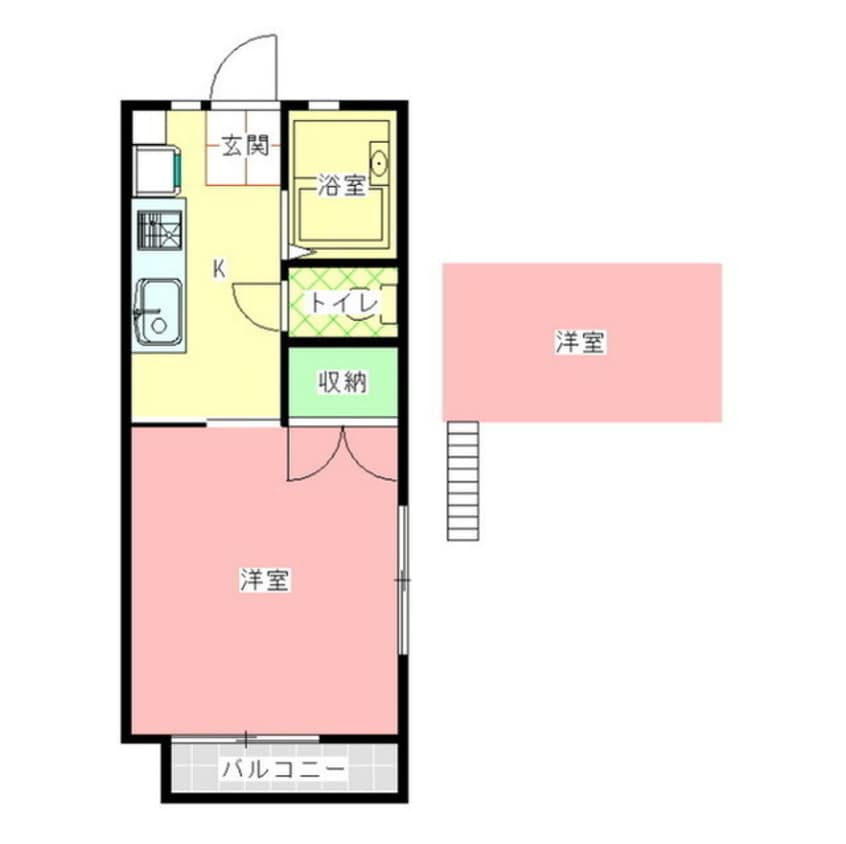 間取図 コーポフルサワ