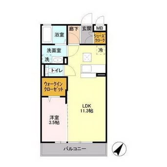 間取図 パークドプランタン　Ｂ