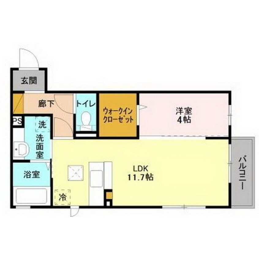 間取図 パークドオートム　Ａ