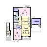 エトワールⅠ 2LDKの間取り