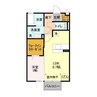 ベイシー 1LDKの間取り