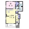 アルカンシエル 1LDKの間取り