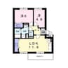 パステルＭ２ 2LDKの間取り