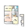 グリーン・ローズ　弐番館 2LDKの間取り