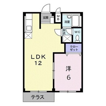 間取図 エルディム岡崎Ｂ