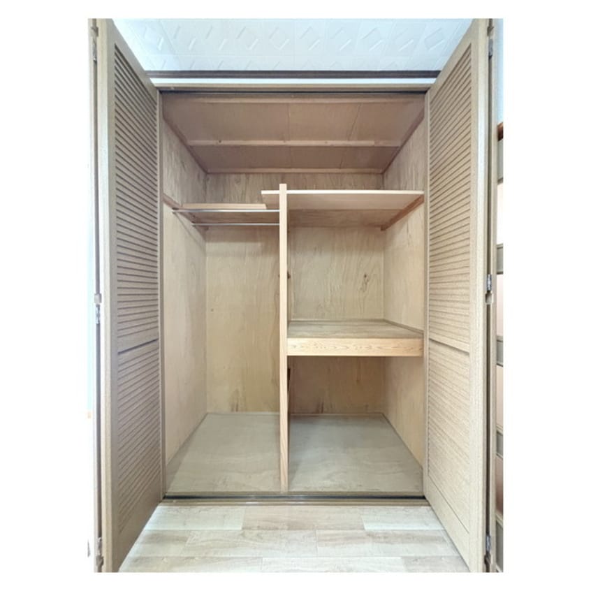 大物から小物までしっかり収納で コーポ金沢Ｂ棟