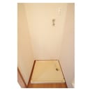 防水板付きの洗濯機置き場になり メルべーユ文京Ｂ棟