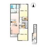 adonis･ place（アドニスプラース） 2LDKの間取り