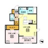 プラスモア 1LDKの間取り