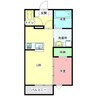 コンフォートS 1LDKの間取り