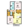 グランマーレＭＩＴＯ　A 2LDKの間取り