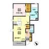 サザンテラス 1LDKの間取り