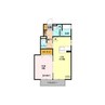 プレアデス見川　Ｄ 1LDKの間取り