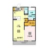 グランディール見川　Ａ 1LDKの間取り