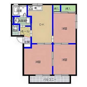 間取図 シャンテドミールＣ棟