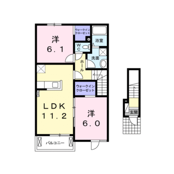 間取図 ラグナヒルズ　Ｂ