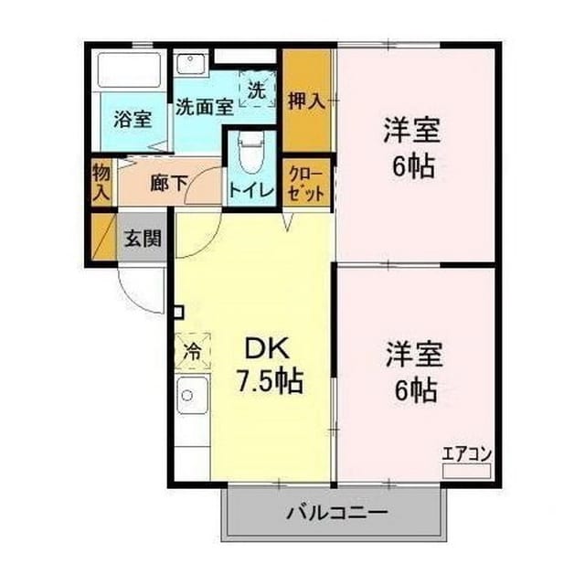 間取り図 コンフォールA棟