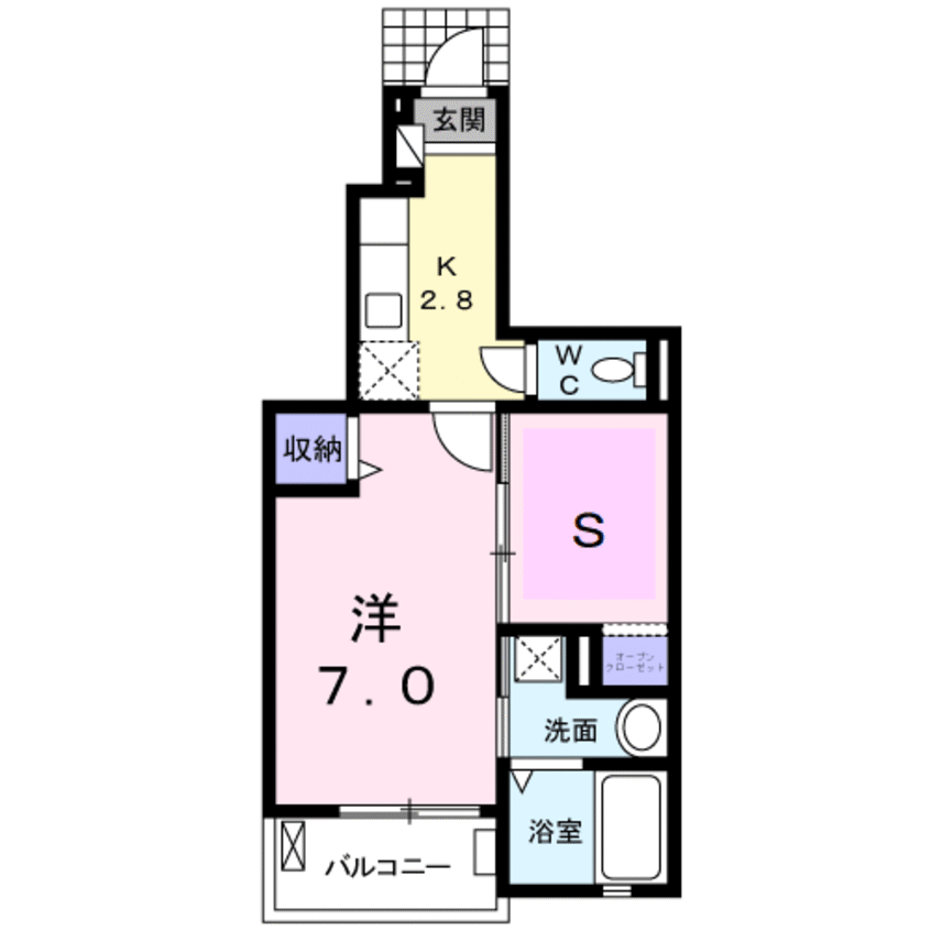 間取図 Ｋ’ｓ　ル・クープル　Ⅵ