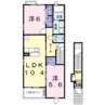 クレメント 2LDKの間取り