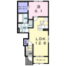 カーサベルデ見川 1LDKの間取り