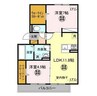 アンジュ 2LDKの間取り