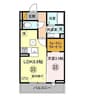 プロスター栄町 1LDKの間取り