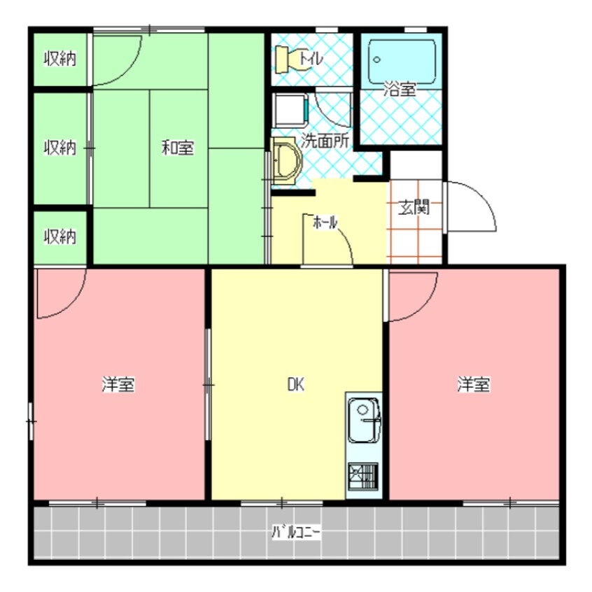 間取図 タウニィ鯉渕