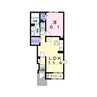 シンビオシス 1LDKの間取り