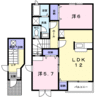 ソレアード 2LDKの間取り