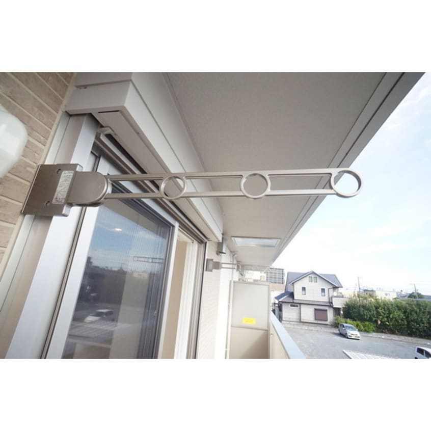 しっかりお洗濯が干せますね ウエスト・パーク　A