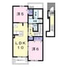 ガーデンハウス　梅の里　Ｂ 2LDKの間取り
