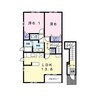 ポルトボヌール　Ⅱ 2LDKの間取り