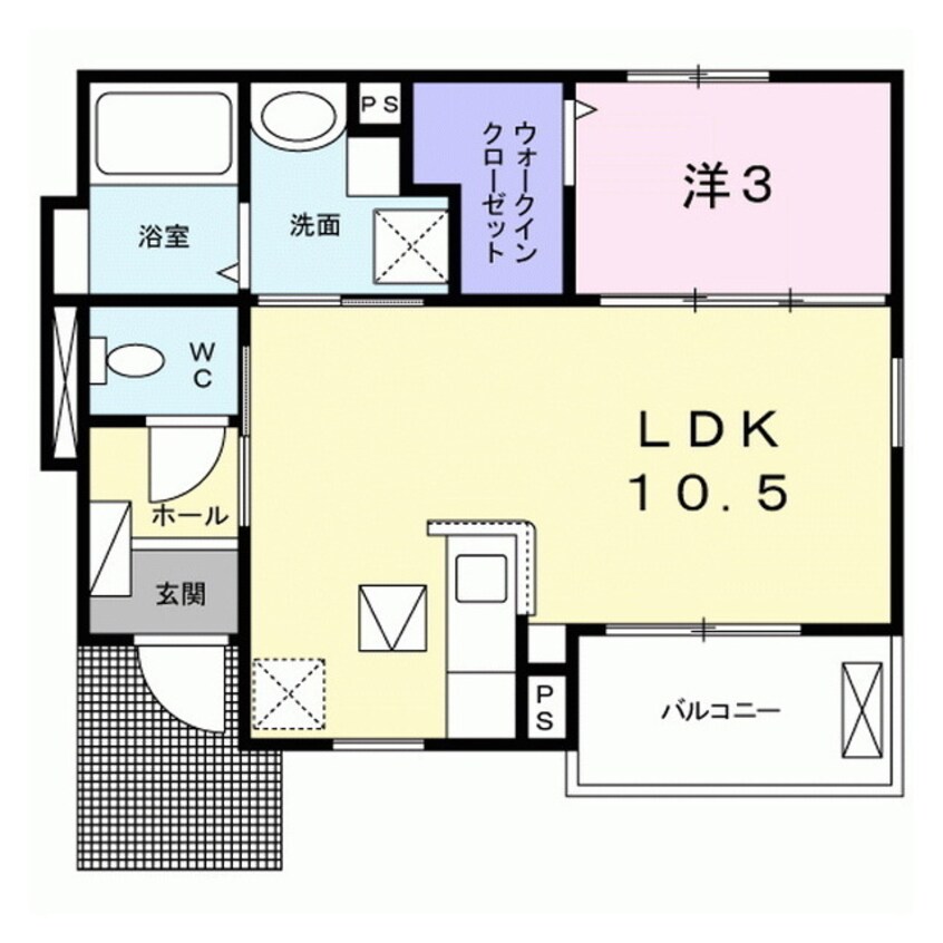 間取図 キアラ水戸