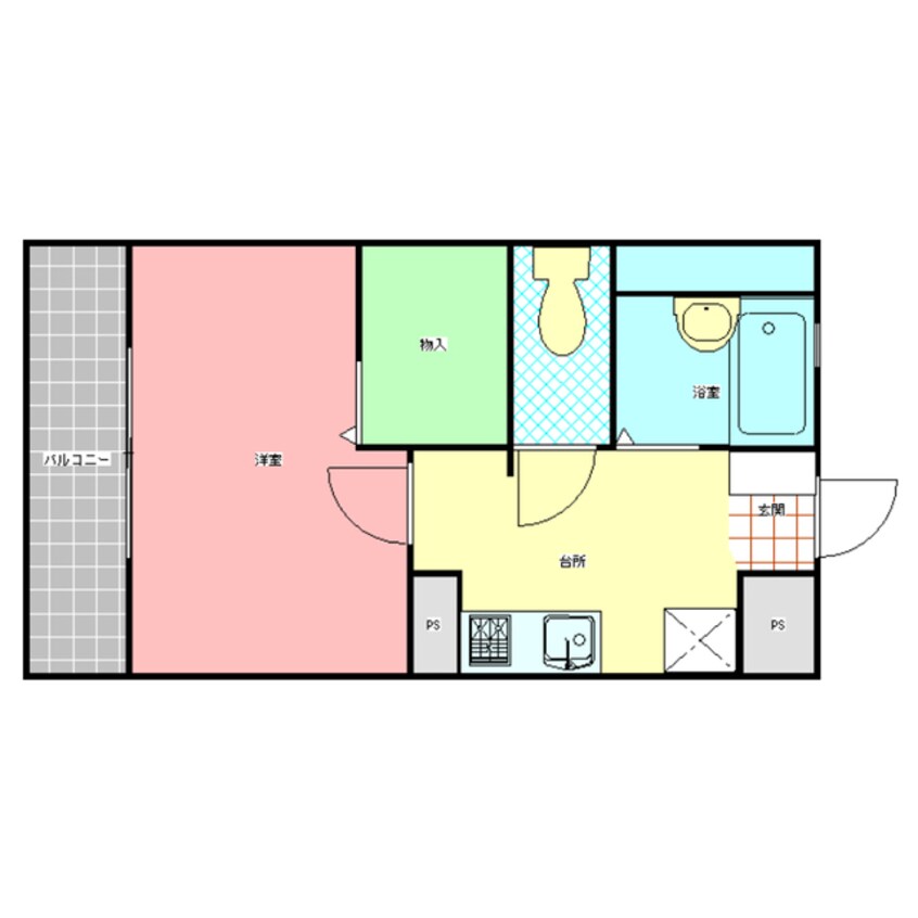 間取図 メゾンプチパレ