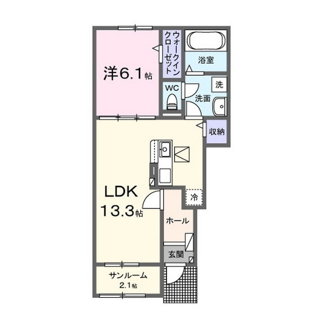 間取り図 サンライズ・ＭＩＴＯ　Ａ