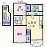 ハーベスト・ハウス 2LDKの間取り