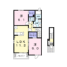 ラフィーネ 2LDKの間取り