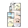 Ｌａｋｅ Ｈｉｌｌ （レイク ヒル） Ａ棟 2LDKの間取り