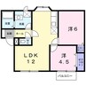 プラドール真谷 2LDKの間取り