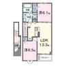 ヒカルサ水戸石川ノース 2LDKの間取り