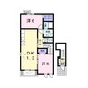 パークメゾン　ｉ 2LDKの間取り