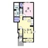 ポートアベニュー３ 1LDKの間取り