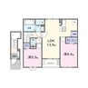 グレースクイーン 2LDKの間取り