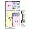プリート 2LDKの間取り