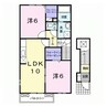 プリート 2LDKの間取り
