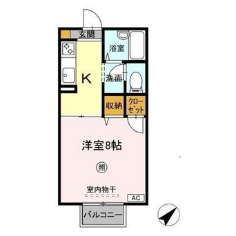 間取図 カーサ・デ・三の丸　Ｂ