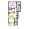 ＳＩ・２３０１Ｃ棟 1LDKの間取り