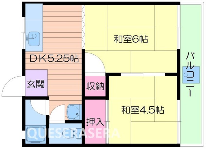 間取図 西小路ハイツ