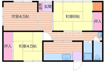 間取図 西小路２丁目貸家